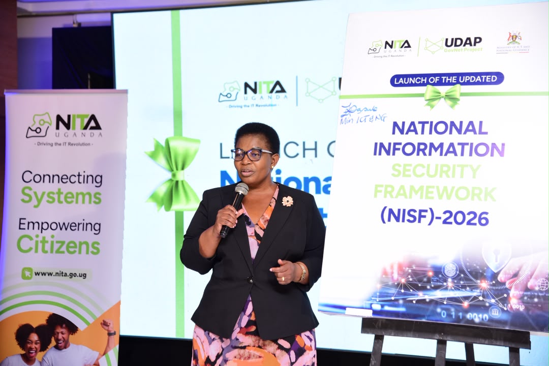 Hon. Lumumba speaking at the Launch of the National Information Security Framework